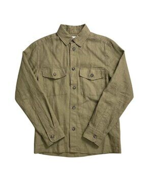 H&M Regular Fit Overshirt Olive Green Utility Jacket S